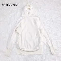 MACPHEE リブフードパーカー S ホワイト マカフィーのサムネイル