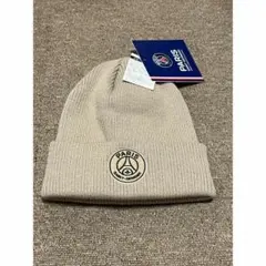 新品　Paris Saint-Germain ニットキャップ　ベージュ