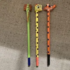 動物デザイン 鉛筆セット 3本