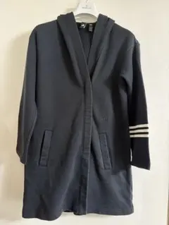 adidas アウター・フード付ロングカーディガン