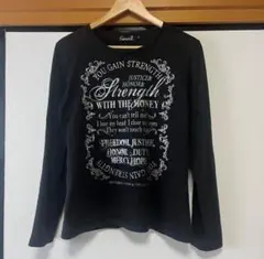 00s CavariA 英字 お兄系カットソー y2k ゴシックグランジ