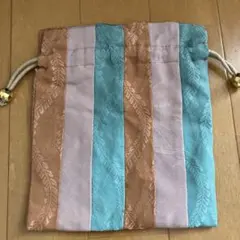 和布パッチワーク巾着袋 和柄