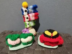 ☆かぐや☆あみぐるみ ＊鯉のぼり＊兜＊柏餅セット（3）