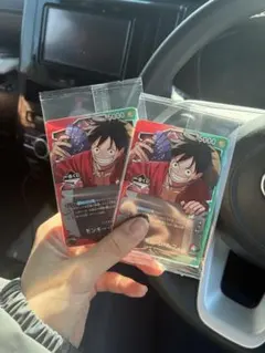 ワンピース 一番くじ 購入特典 カード ルフィ プロモ2枚