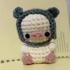 ぴよ ひよこ 鳥 あみぐるみ 帽子 ぬいぐるみ 編み物