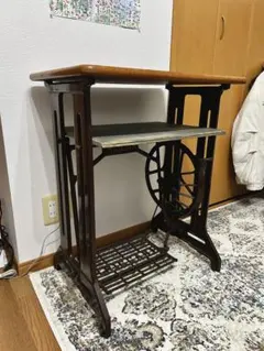 アンティーク　ミシン台　RICCAR ジャンク】ジャノメミシン アンティーク ミシン台••リッカー