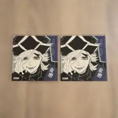 鬼滅の刃 ジャンプショップ スクエアステッカーコレクション 童磨 2枚セット