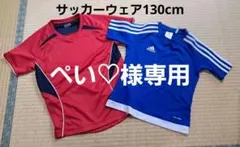 サッカーウェア2点セット 赤青