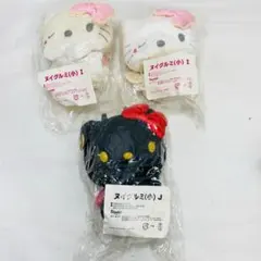 未使用 サンリオ 天使 小悪魔 ハローキティ デビル ぬいぐるみ 3個セット