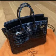 新品 バーキン25 新品 エルメス クロコダイル セリエ 外縫い - メルカリ
