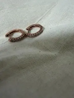 ローズゴールド フープピアス