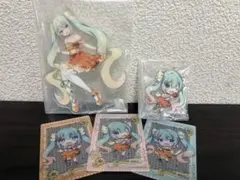 フリューくじ　初音ミク　アクリルスタンド　アクリルキーホルダー　クリアカード