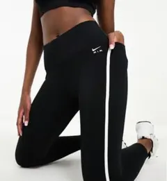 M 新品 NIKE AIR タイツ ファスト ランニング 黒 スパッツ メッシュ