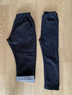 D.fesense ダッドウェイ無印良品 ボトムス パンツ2着まとめ110cm