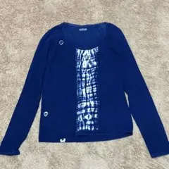 KAPITAL 藍染絞りスマイリーニコちゃんフェイス 長袖カットソー - メルカリ