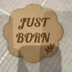 ニューボーンフォト 木製レターバナー JUST BORN
