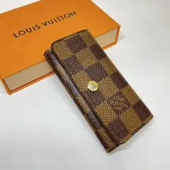 正規品　ルイヴィトン　ダミエ　ミュルティクレ　キーケース　4連
