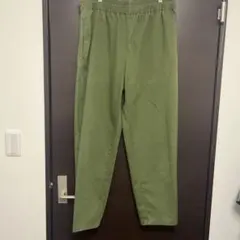 GUオリーブグリーン イージーパンツ