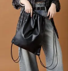 ミスティック フェイクレザーナップサック