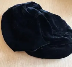エンポリオアルマーニベレー帽 黒 ベルベット