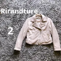 【リランドチュール　Rirandture】ライダースジャケット　２　M ピンク