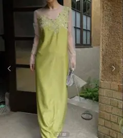 【AMERI】アメリヴィンテージ cutwork dress ドレス　M