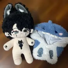 しっぽなし　無属性 ぬいぐるみ 20cm 棉花娃娃 着せ替えぬい　服とセット