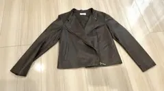 index レザー ジャケット グレージュ ライダース インデックス レザー