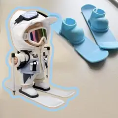 【即日発送】Labubu/ぬいぐるみ専用 スキーシューズ＆スノーボードセット