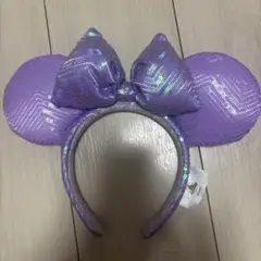 Disney 紫 スパンコール カチューシャ　カリフォルニア
