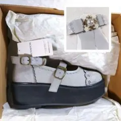 【2点セット】axes femme Poetique 厚底 リボンセット