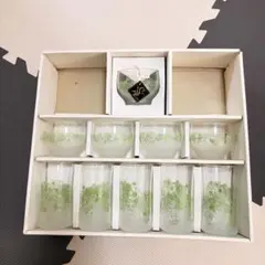 倉庫整理品!!昭和レトロな不揃いコップグラス10個セットカメイガラスあり