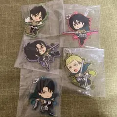 進撃の巨人　ラバーストラップ　5個セット