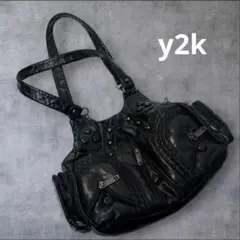 archive grunge shoulder bag y2k black - メルカリ