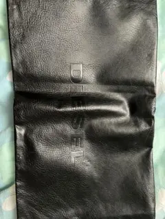 DIESEL ブラックレザー クラッチバッグ
