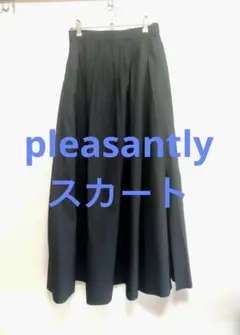 美品】pleats please パンチング加工ロングスカート カットワーク