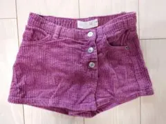 zara baby コーデュロイ　スカート風ショートパンツ