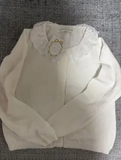 キャサリンコテージ新品タグ付きカーディガン140白