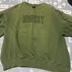 MOUSSY ロゴ刺繍 スウェット トレーナー