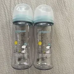 Pigeon スヌーピー 哺乳瓶 300ml 2本セット