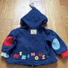 ミキハウス レトロ　フード付き　トレーナー　パーカー 95cm