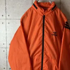【デサント製】アディダス adidas 80‘s ナイロンパーカー トレフォイル