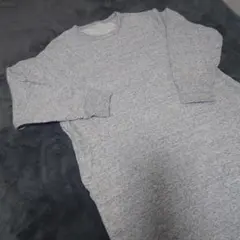 ユニクロ　ウルトラストレッチワンピース（長袖）グレー