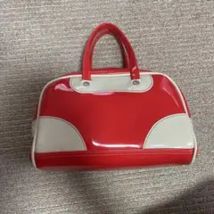 匿名配送　レディース　バッグ　レトロ　赤
