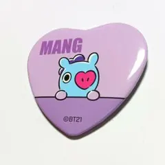 BT21 MANG ハート型ピンバッジ　BTS　ジェイホープ　防弾少年団