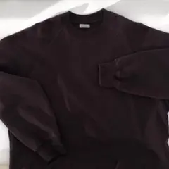 Steven Alan 裏起毛 L クルーネック スウェット ブラウン