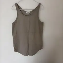 CLANE リブタンクトップ グレージュのサムネイル