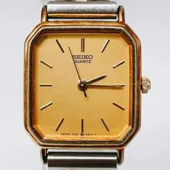 新品電池/稼働　SEIKO　スクエア　レディース　ヴィンテージ　ゴールド