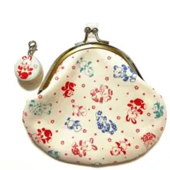 メリーボンボン　がま口小銭入れ　ハンドメイド
