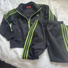 BABYDOLL ジャージセット 120 ブラック/グリーン